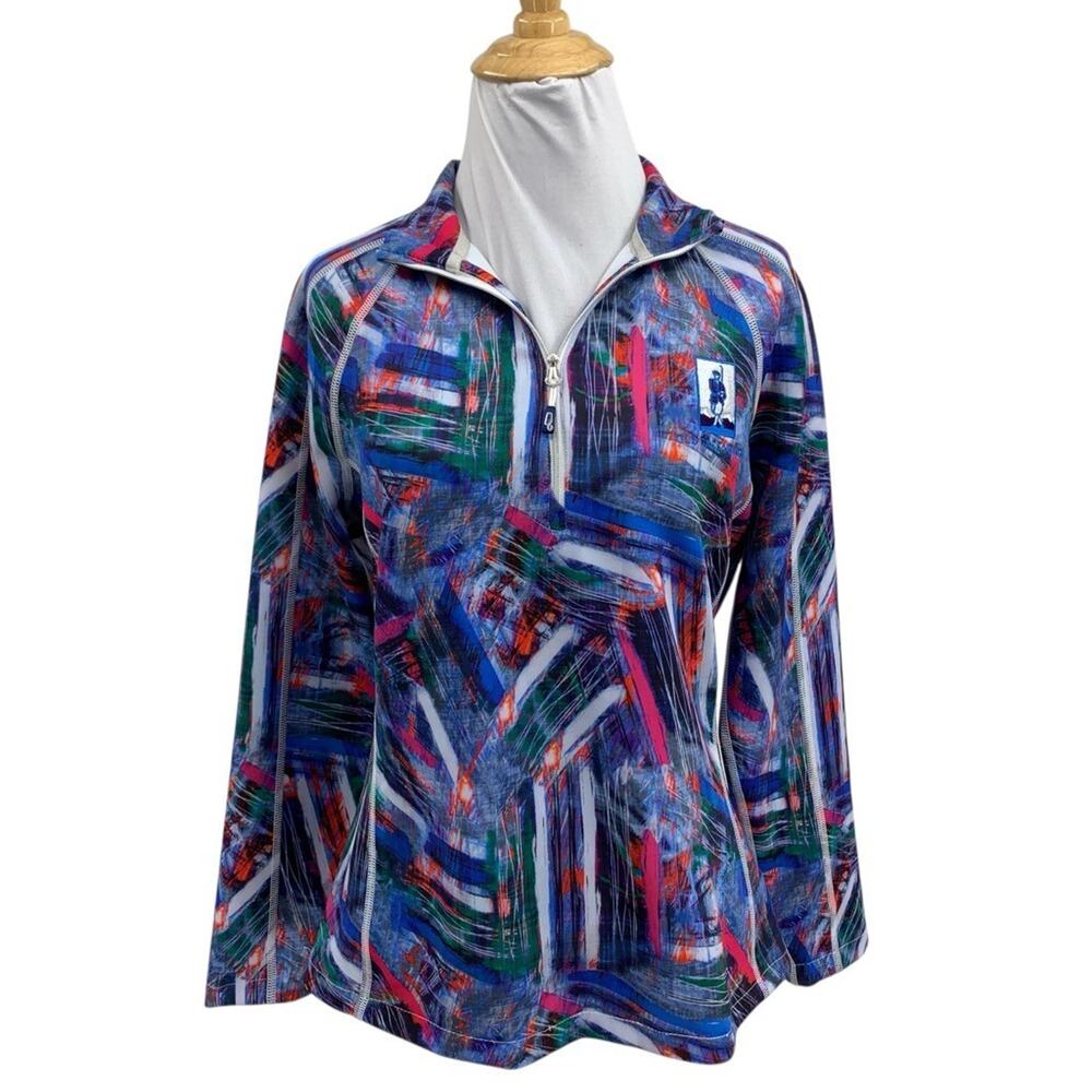 Sunice Top Womens M Medium Maddy Lightweight Stretch Thermal Half Zip Pullover